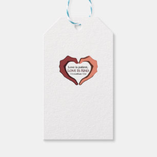 Love Is Patient Refined Aesthetic  Gift Tags
