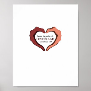 Love Is Patient Refined Aesthetic  Poster