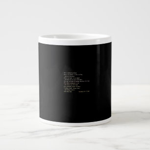 Love Is Patient Simple Inspirational Design  Large Coffee Mug