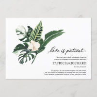 Love Is Patient Tropical Wedding Postponement
