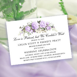 Love is Patient Wedding Announcement Invitation