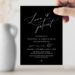 “Love Is Patient” Wedding Change the date announce Invitation<br><div class="desc">Share your updated wedding plans with grace using this elegant wedding postponement announcement card. Featuring the heartfelt phrase “Love Is Patient” in flowing calligraphy paired with refined minimalist typography, this design offers a beautiful and thoughtful way to inform guests of your new celebration date. Perfect for couples who appreciate timeless,...</div>
