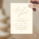 “Love Is Patient” Wedding Change the date announce Invitation<br><div class="desc">Share your updated wedding plans with grace using this elegant wedding postponement announcement card. Featuring the heartfelt phrase “Love Is Patient” in flowing calligraphy paired with refined minimalist typography, this design offers a beautiful and thoughtful way to inform guests of your new celebration date. Perfect for couples who appreciate timeless,...</div>