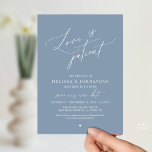 “Love Is Patient” Wedding Change the date announce Invitation<br><div class="desc">Share your updated wedding plans with grace using this elegant wedding postponement announcement card. Featuring the heartfelt phrase “Love Is Patient” in flowing calligraphy paired with refined minimalist typography, this design offers a beautiful and thoughtful way to inform guests of your new celebration date. Perfect for couples who appreciate timeless,...</div>