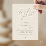 “Love Is Patient” Wedding Change the date announce Invitation<br><div class="desc">Share your updated wedding plans with grace using this elegant wedding postponement announcement card. Featuring the heartfelt phrase “Love Is Patient” in flowing calligraphy paired with refined minimalist typography, this design offers a beautiful and thoughtful way to inform guests of your new celebration date. Perfect for couples who appreciate timeless,...</div>