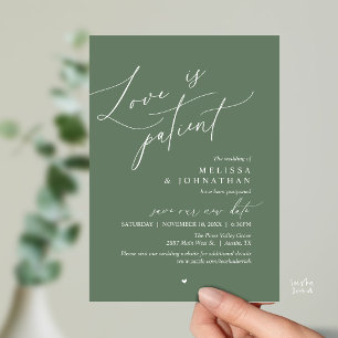 Love is patient, Wedding Postpone Announcement