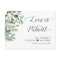 Love is Patient Wedding Postponed Chic Eucalyptus