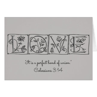 Love is Perfect Bond of Union~Scripture~Wedding