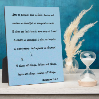 LOVE IS  PLAQUE