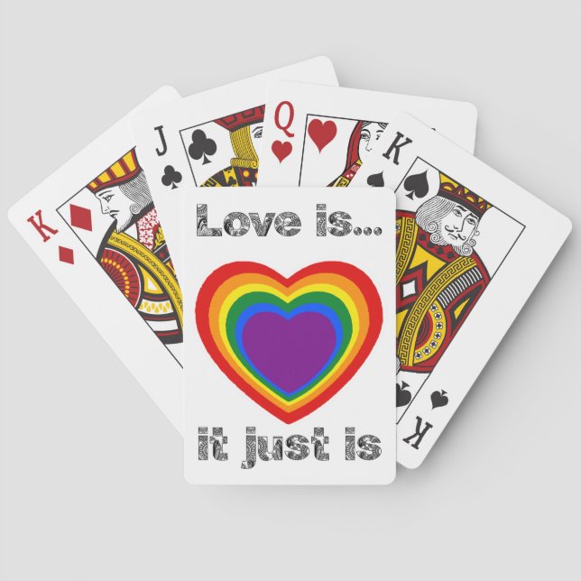 LOVE IS PLAYING CARDS 1 (Back)