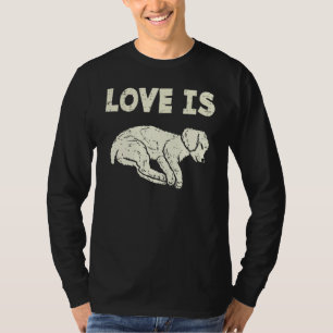 Love Is Poodle Animal Pet Dog Lover Owner Men Wome T-Shirt