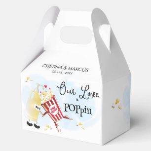 Love Is Poppin Popcorn  Favour Box