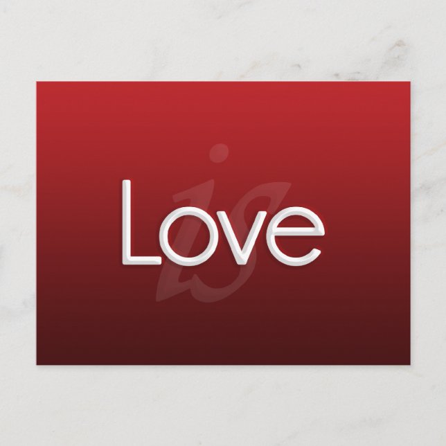 Love Is Postcard (Front)
