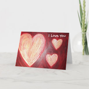 love is red, I Love You Card