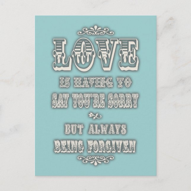 Love is Saying Postcard (Front)