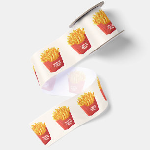 Love Is Sharing Fries.   Romance Laughter Gift Satin Ribbon