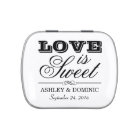Love is Sweet | Black Wedding Monogram