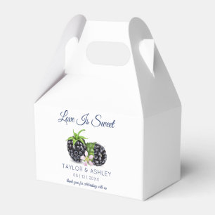 Love Is Sweet Blackberry Fruit Wedding Favour Bo Box