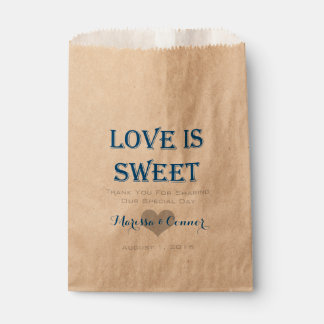 Love Is Sweet Blue and Grey Wedding Bags