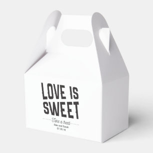 Love is sweet box for candy buffet wedding