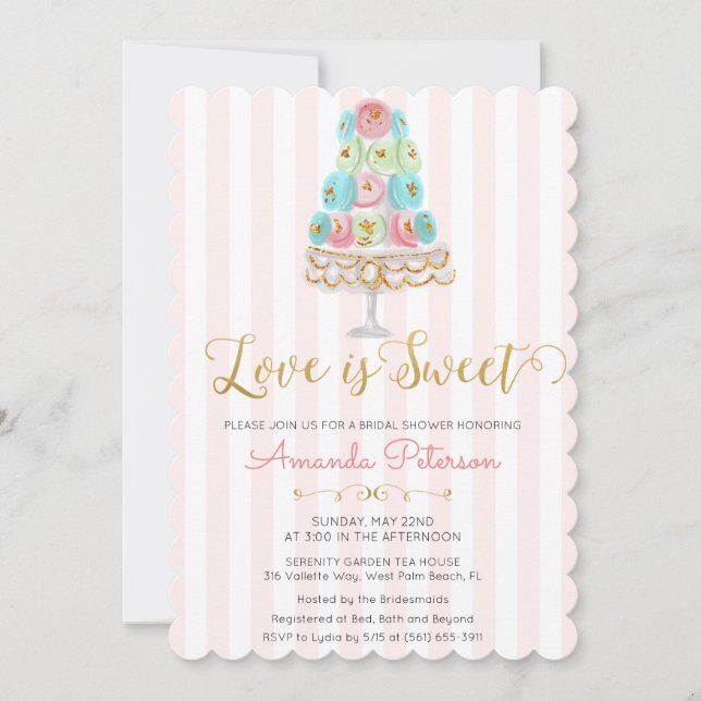 Love is Sweet Bridal Shower Invitation (Front)