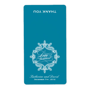 Love is sweet - Candy Bag Wedding Favour Labels