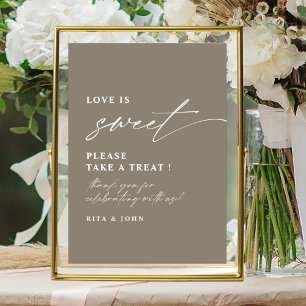 Love is Sweet Candy Buffet Wedding Dessert Sign
