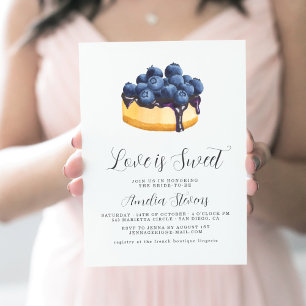 Love Is Sweet (Cheesecake)   Bridal Shower Invitation