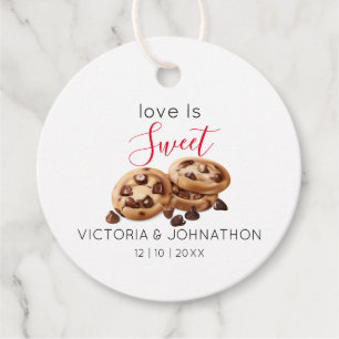 Love is Sweet Cookie Wedding Favour Tags