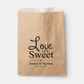 Love Is Sweet! Custom Wedding Favor Bags Favour Bags