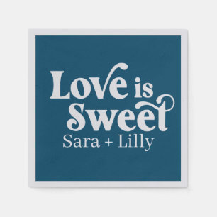 Love is Sweet Custom Wedding  Napkins