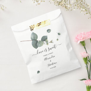 Love is Sweet Eucalyptus Wedding Sweet Treat Favou Favour Bags