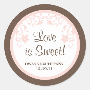 Love is Sweet - Flowers Classic Round Sticker