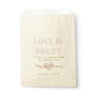 Love Is Sweet Gold and Blush Wedding Bags