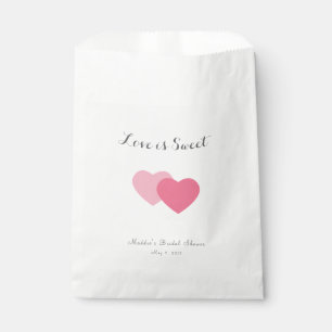 Love is Sweet Hearts Bridal Shower Favour Treat Ba Bags
