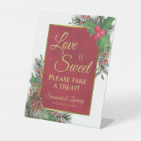 Love is Sweet Holly & Pine Wedding Take a Treat