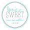 Love Is Sweet Labels (Teal / Grey)