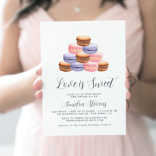 Love Is Sweet (Macaron)   Bridal Shower Invitation