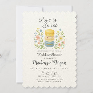 Love is Sweet - Macaron Invitation