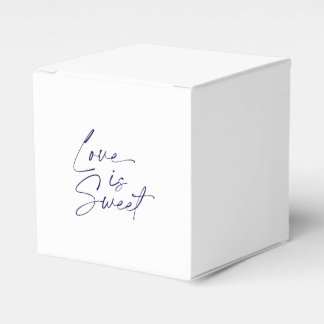"Love is Sweet" Minimalist Wedding Favour Box
