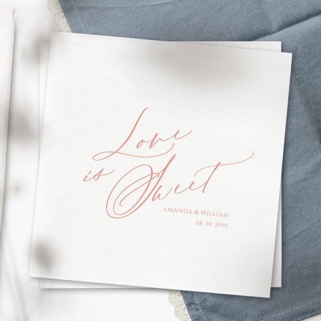 Love is Sweet Napkin – Elegant Wedding (Creator Uploaded)