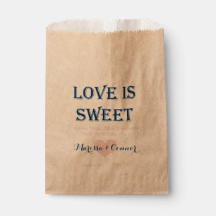 Love Is Sweet Navy and Pink Wedding Bags
