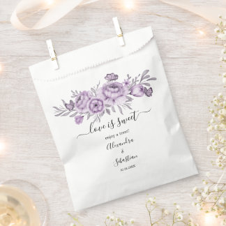 Love is Sweet Orchid Wedding Sweet Treat Favour Ba Favour Bags
