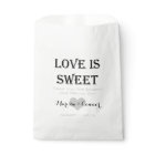 Love Is Sweet Personalised Wedding Favour Bag