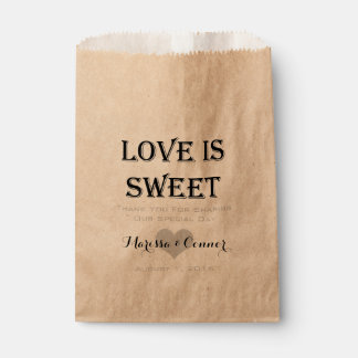Love Is Sweet Personalized Wedding Favor Bag Favour Bags