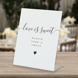 Love Is Sweet Please Take A Treat Favour Pedestal Sign