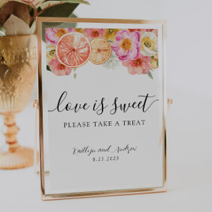 Love is Sweet Please Take a Treat Sign