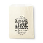 Love Is Sweet, Please Take A Treat! Wedding Favour