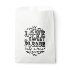 Love Is Sweet, Please Take A Treat! Wedding Favour