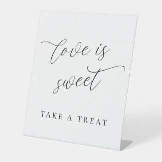 Love Is Sweet Tabletop Pedestal Sign – Dessert 